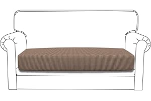 Easy-Going Stretch Cushion Cover Replacement for Individual Cushions Furniture Protector Sofa Seat Flexibility with Elastic B