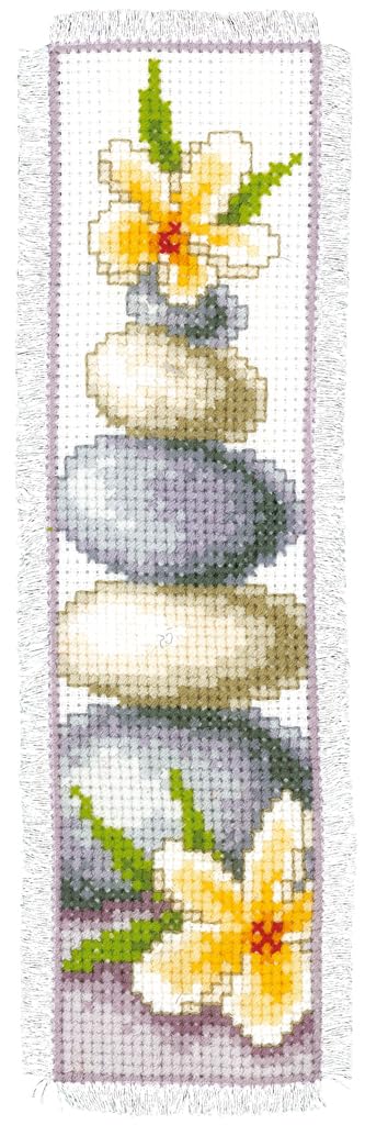 Vervaco Bookmark Frangipani Counted Cross Stitch Kit, Multi-Colour