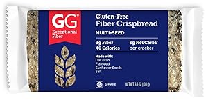 GG Scandinavian Fiber Crispbread, Gluten-Free Multiseed, 3.5 Oz (Pack of 15)