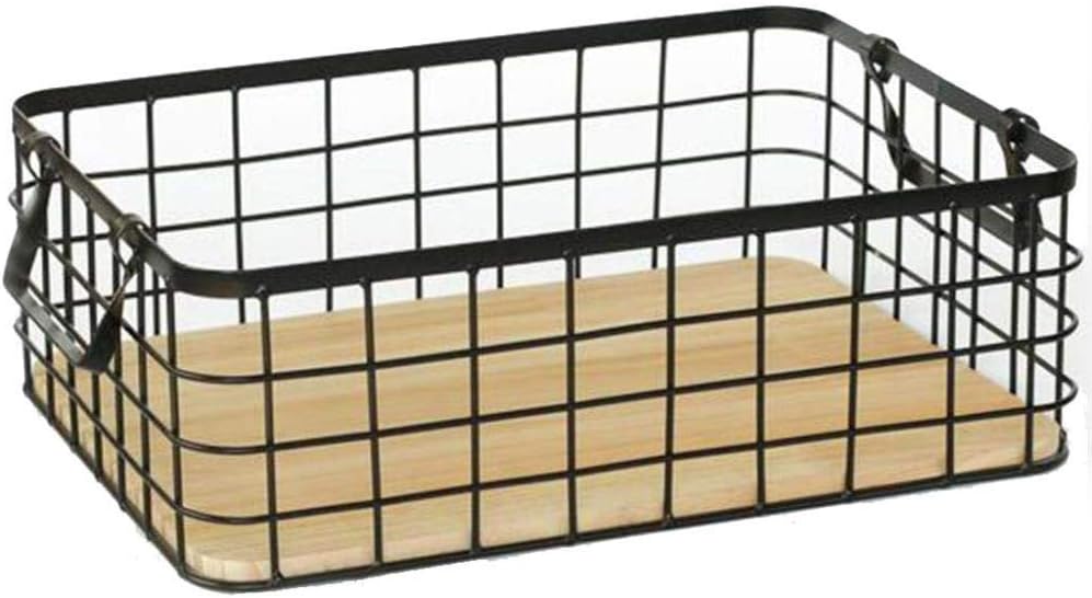 XINYALAMP Cesta de lavadero Caja de Almacenamiento de Hierro