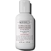 Kiehl's Ultra Facial Moisturizer with SPF 30, Hydrating Face Cream for All Skin Types, UVA & UVB Sunscreen Protection, Skin Feels Soft and Smooth, with Squalane, Paraben-free, Fragrance-free