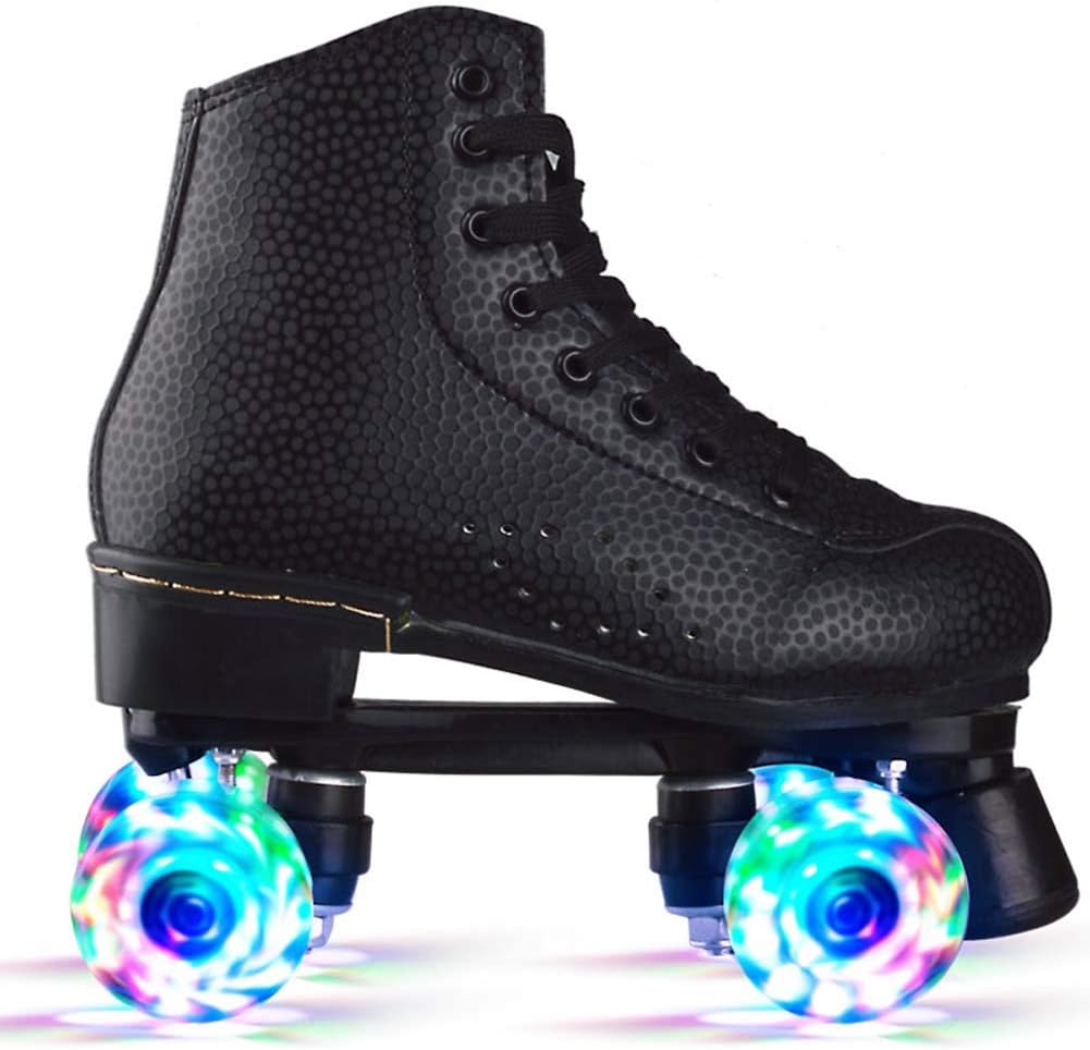 Figure Quad Skates Skating, Quad Indoor/Outdoor Roller Skates Adult Youth Unisex