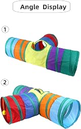 Sanvp san Cat Tunnel Rabbit Foldable 3-Way Tube Indoor Small Animal Toy view 5