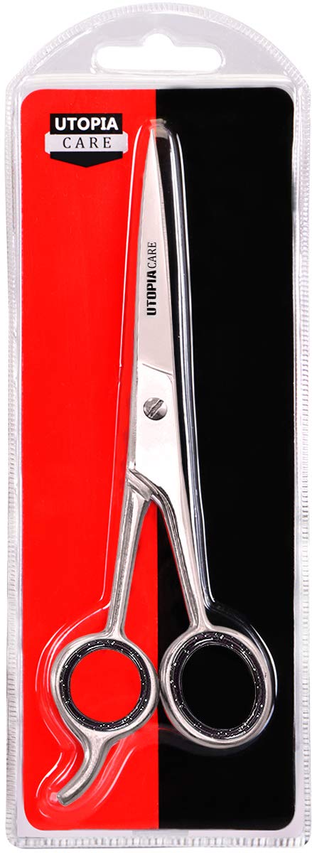 Professional Barber Hair Cutting Scissors/Shears (6.5-Inches) - Ice Tempered Stainless Steel Reinforced with Chromium to Resist Tarnish and Rust : Beauty