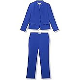 Le Suit Womens One Button Blazer & Pant, 2pc Set