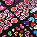 Jovitec 50 Sheets 3D Puffy Heart Stickers Dimensional Colorful Stickers for Valentine's Day, Party Decorations, Crafts, Kids and Adults