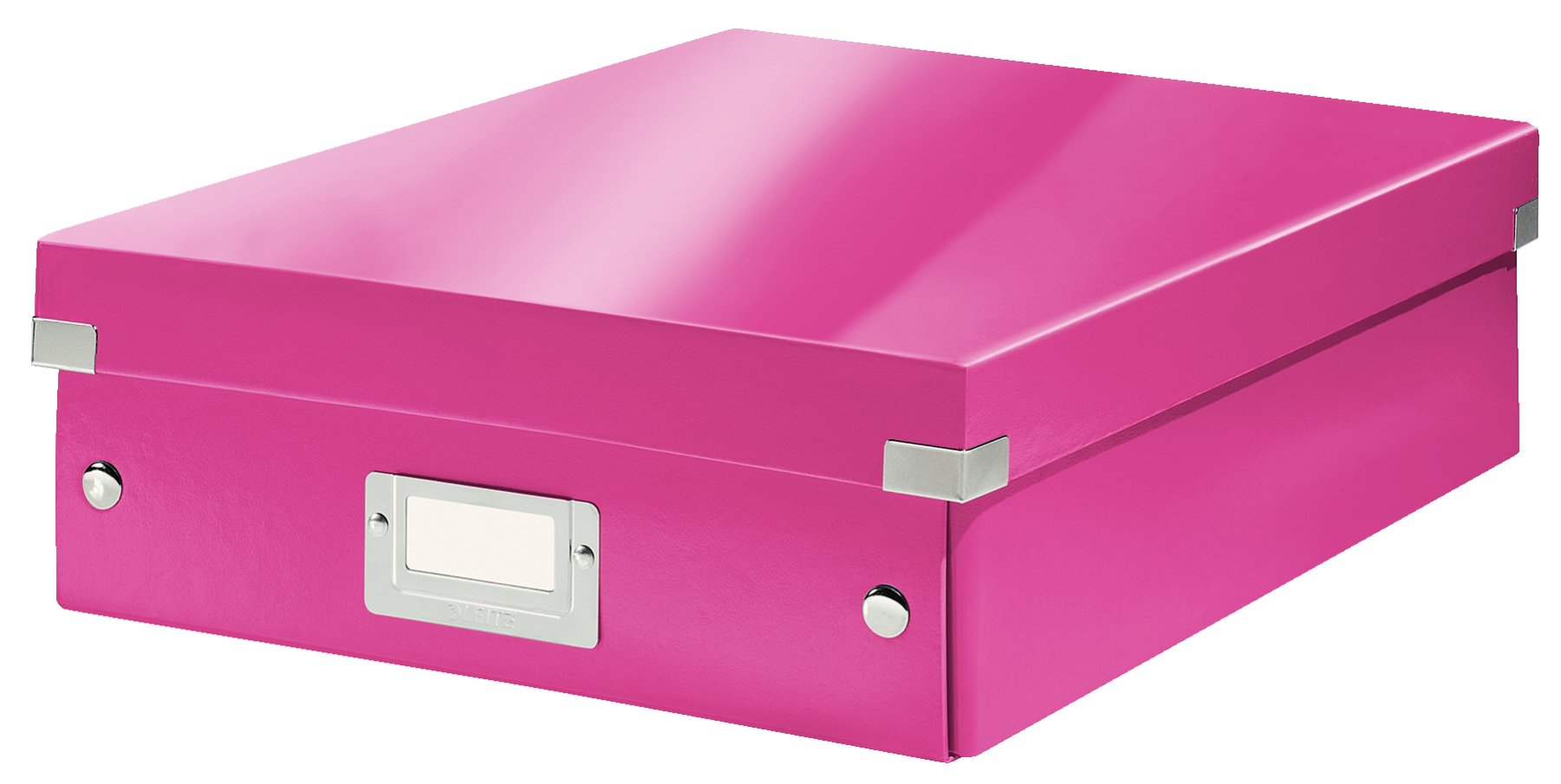 Leitz Organiser Box, Click and Store Range 60580023 - Medium, Pink