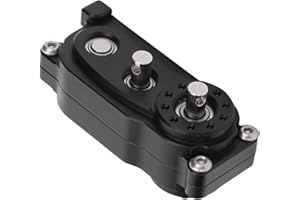 Metal Chassis Frame Transfer Case for 1/10 RC Crawler Car, Improve Performance (Black)