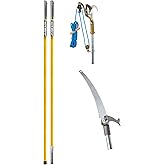 Jameson FG-6PKG-7 FG-Series Manual Pole Saw and Tree Pruner with Two 6-Foot Fiberglass Poles