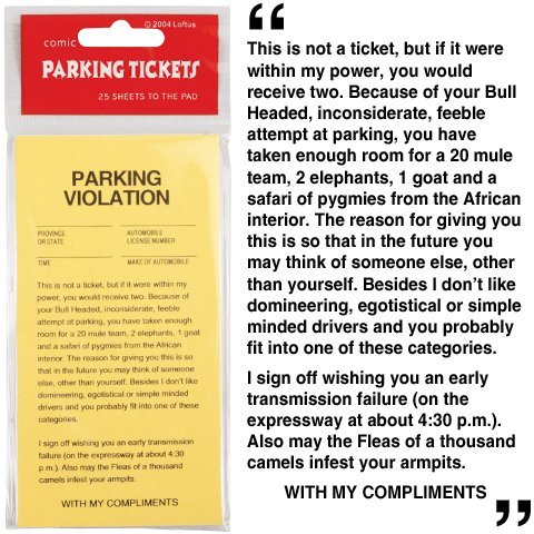 Fake Parking Tickets Prank-gag