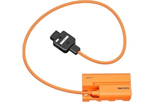 ZGCINE D-Tap for Sony NPF Dummy Battery,Replacement for Sony NP-F970 F960 F950 F770 F750 F570 F550 Battery,60cm Cable,Rotated