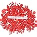 Swpeet 650 Pieces Assorted Sizes Resin Buttons 2 and 4 Holes Round Craft Buttons for Sewing DIY Crafts Children's Manual Button Painting (Red)