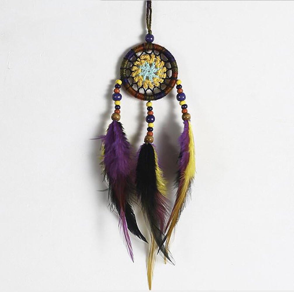 MEXIDAWN Mini Dream Catcher for Car Mirror-Boho Dreamcatcher Car Decor Rearview Mirror Charms