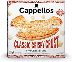 Cappello's Classic Crispy Crust Five Cheese Pizza, Gluten Free, Frozen Pizza 18oz