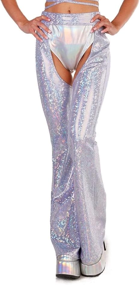 Amazon.com: iHeartRaves Women's Rave Chaps - Bottomless Festival Pants: Clothing
