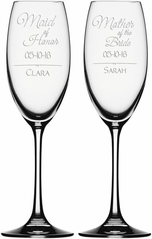 mother of the groom champagne flute