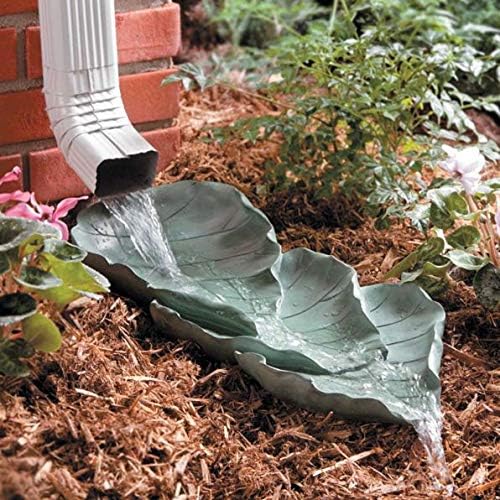 Palos Designs Decorative Downspout Splash Block Leaves Design