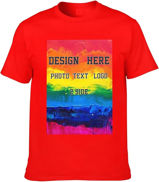 Custom T Shirts Front & Back, Add Your Text Ultra Soft for