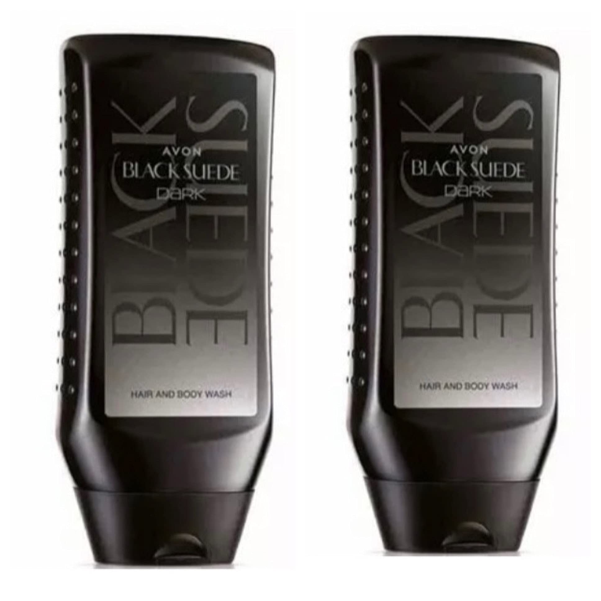 2x Avon Black Suede Men's Hair and Body Wash-250ml(500ml)