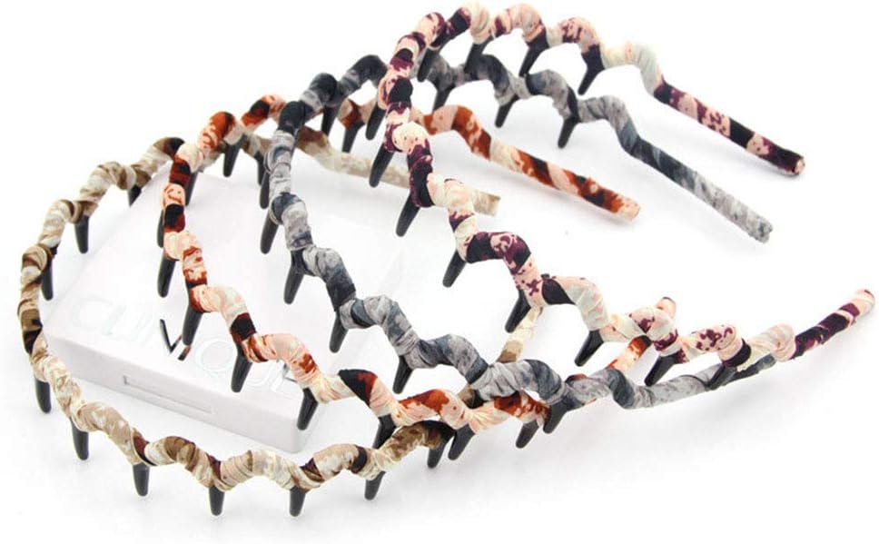 Kanggest Women Girls Tooth Headband Hair Band Sharks Teeth Zig Zag Hairband (Random Color)