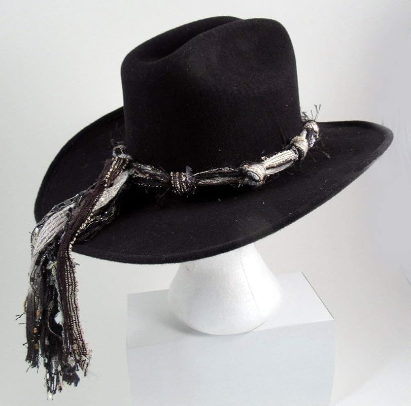 Western Hat Bands for Women, Black White Hat Band, Cowgirl