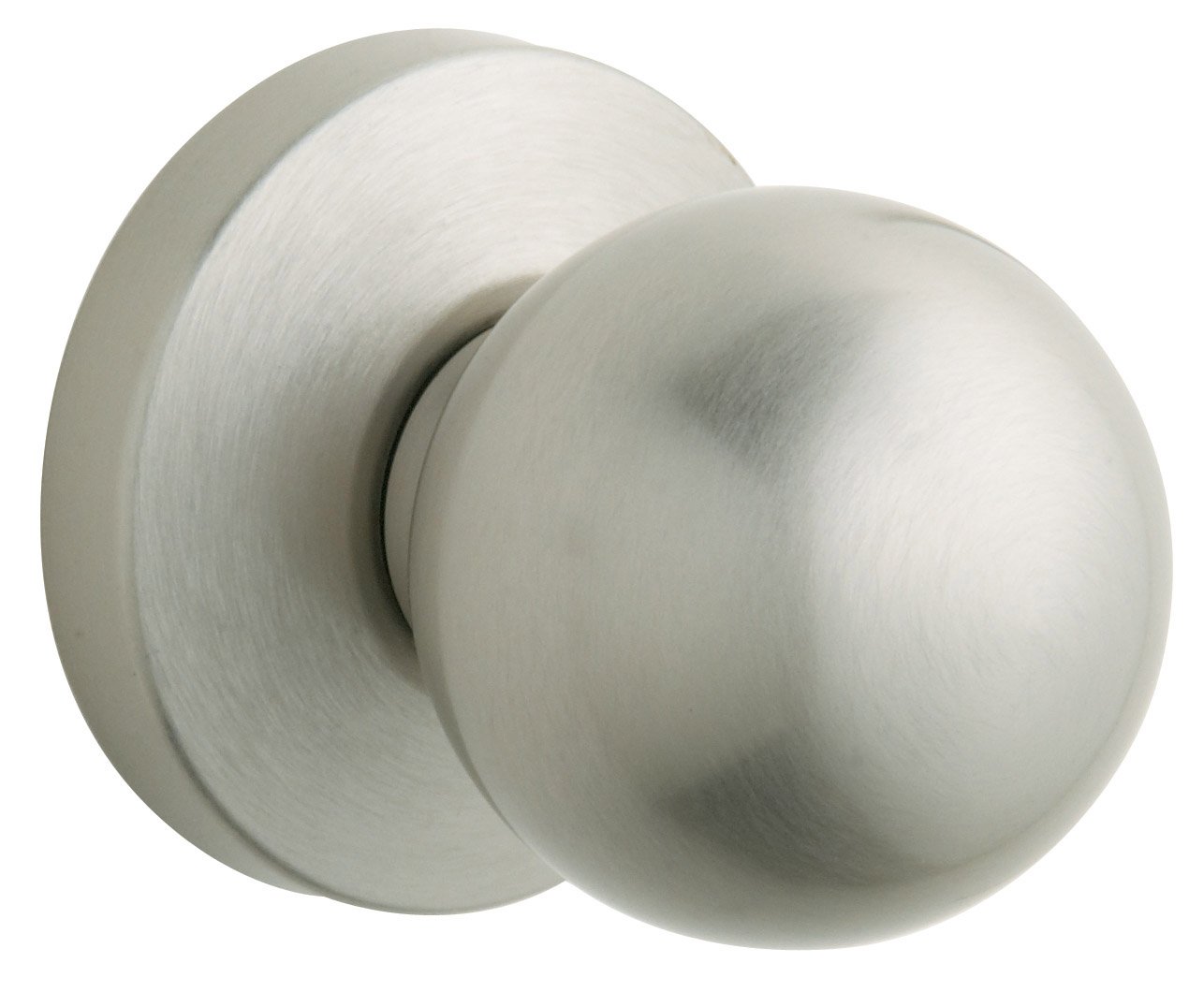 2.53" x 2.53" Contemporary Passage Knob in Satin Nickel Finish Satin