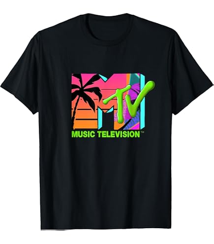 Amazon.com: MTV Catch a Wave MTV Surfer Logo Retro Graphic T-Shirt