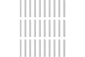 HARFINGTON 55pcs Dowel Pins, M3 x 32mm 304 Stainless Steel Cylindrical Shelf Support Peg Pin Rod Fasten Elements for Metal De