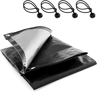 SolaDirect 2 x 3 m Heavy-Duty Tarpaulin 235 GSM with 4 Ball Bungees
