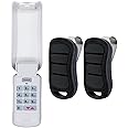 Upgraded GK-R Garage Door Opener Keypad with 2 Pack G3T-R Remote, Fit for Genie and Overhead Garage Door Opener Since 1997, Keypad Replace GK-BX OKP-BX GWKPD-BL, Remote Replace G3T-BX G3T-A O3T-A