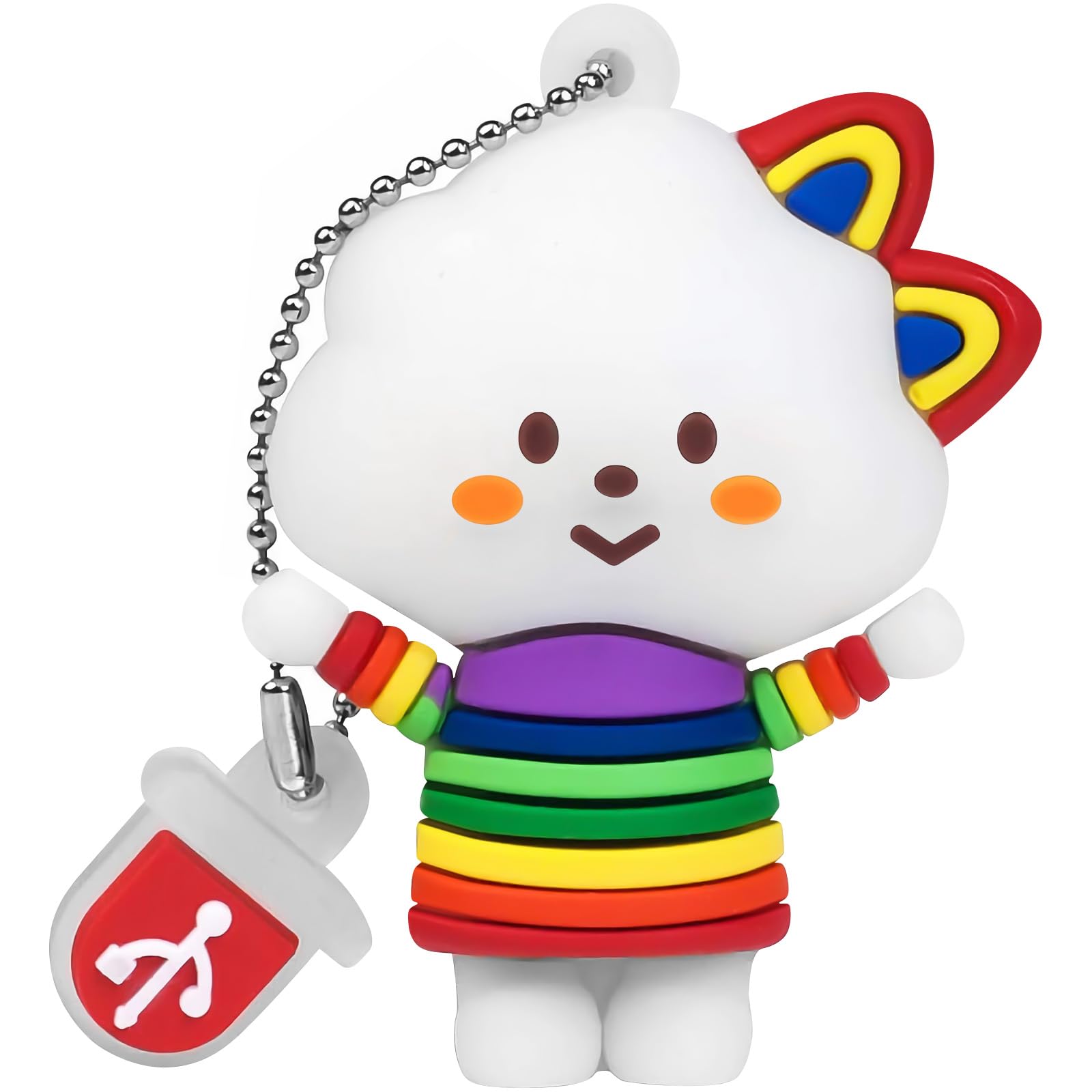 Cute USB Flash Drive 32GB Cartoon Cloud Girl Model Novelty Memory Stick Pendrive