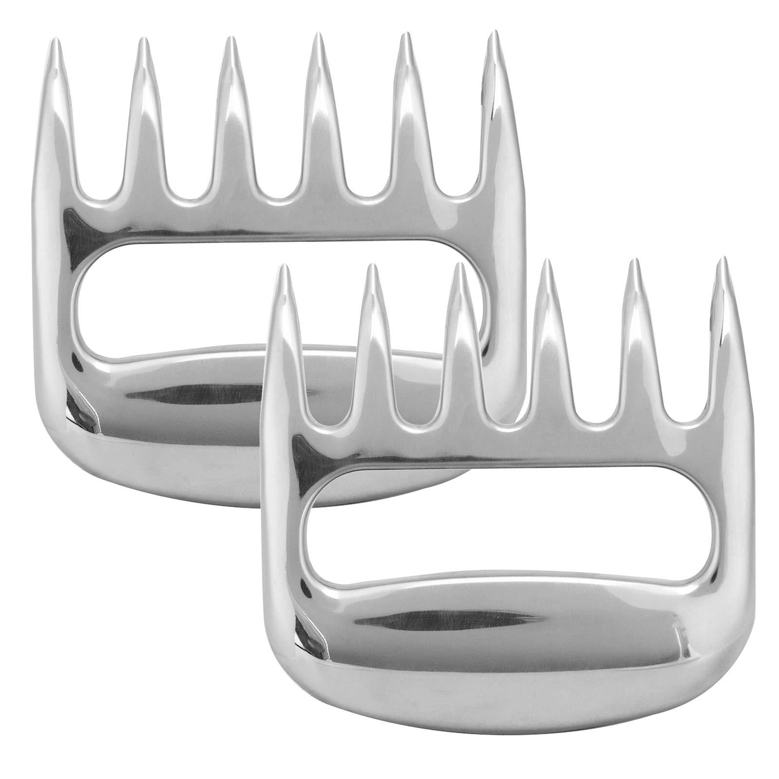 Yosoo Health Gear Bear Claws Meat Shredder, 2-Piece Stainless Steel Meat Shredding Claws for Pulled Pork, Chicken, Beef, Turkey, BBQ Grill Tools, Kitchen Gadgets and Accessories