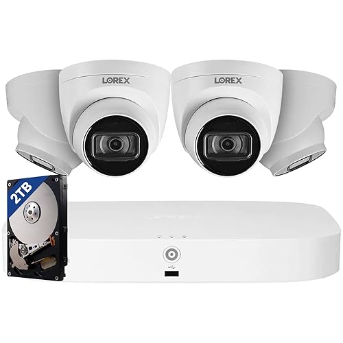 Lorex Fusion 4K Security Camera System with 2TB NVR Channel