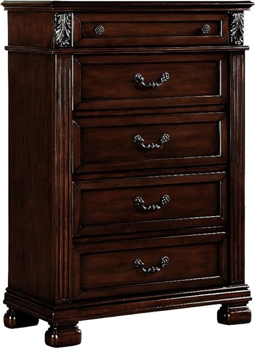Amazon Com Acme Furniture Chests Of Drawer Dark Walnut Kitchen