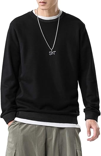 solid color crew neck sweatshirts