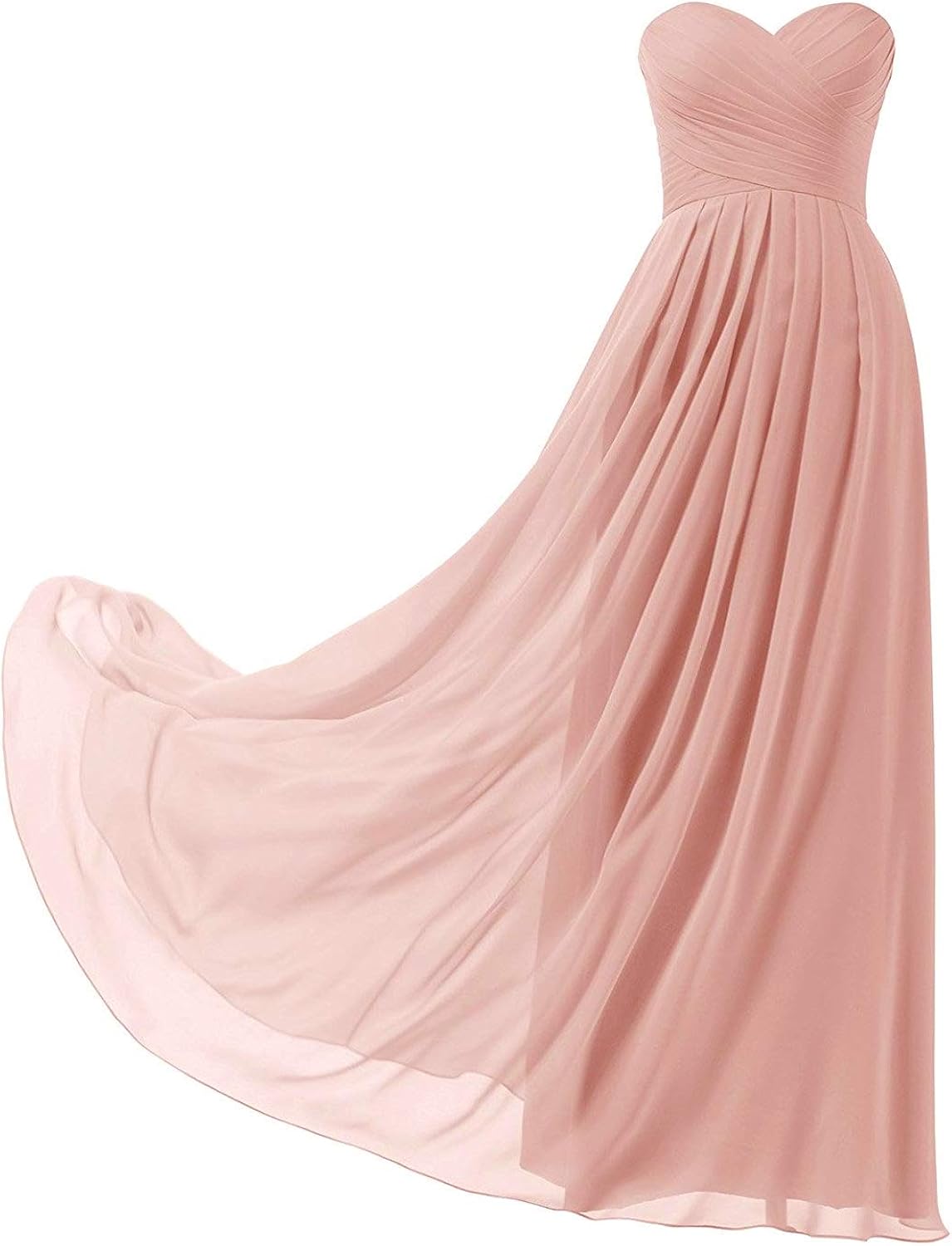 Abendkleid Weiß Lang Pink