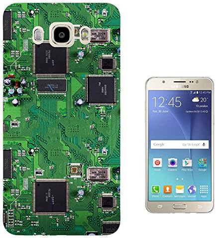 701 - Circuit Motherboard Chip Retro Design Samsung Galaxy J7 (2016) J710FN Fashion Trend CASE Gel Rubber Silicone All Edges Protection Case Cover