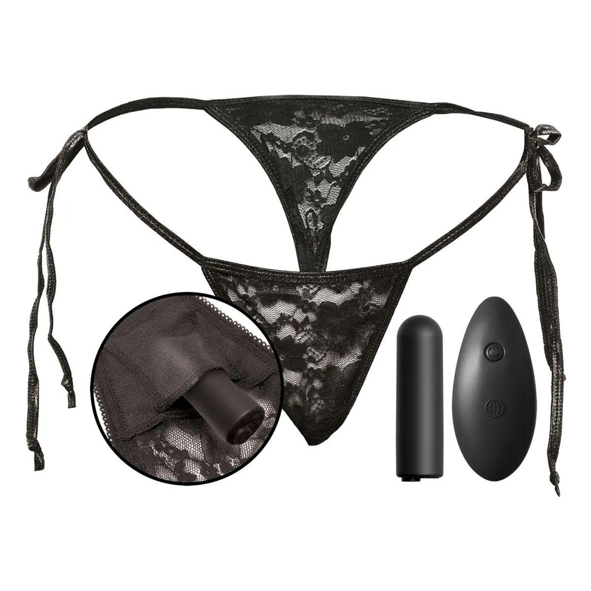 Pipedream Date Night Remote Control Panties, Black
