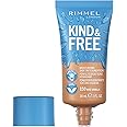 Rimmel London - Kind + Free Moisturising Skin Tint Foundation, 100% Vegan, Formulated with Vitamin E, Pro Vitamin B5 and Aloe