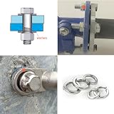 Lemiyoo 720 Pieces Stainless Steel Split Spring Lock Washers M2-M12 view 5