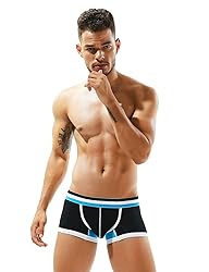 SEOBEAN Mens Low-Rise Trunk Boxer Brief Underwear