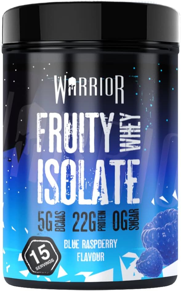 Warrior Clear Whey Isolate 21g Protein Blue Raspberry 375g - Lean Muscle