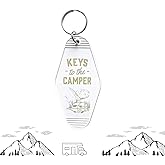TrustBlai Camper Keychain, 2Pack Keys to The Camper Keychain, Camping Accessories Gift for Women Men