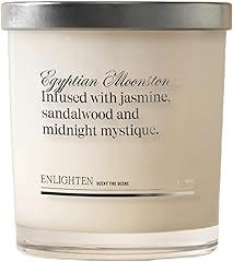 Enlighten Egyptian Moonstone Candle | Luxurious Jasmine & Sandalwood Scent | Double Scent Load for Enhanced Aroma | Eco-Frien