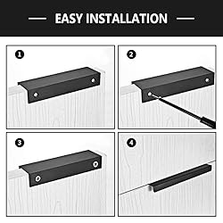 LC LICTOP Edge Pull Handles for Cabinets, 5.9 Inch