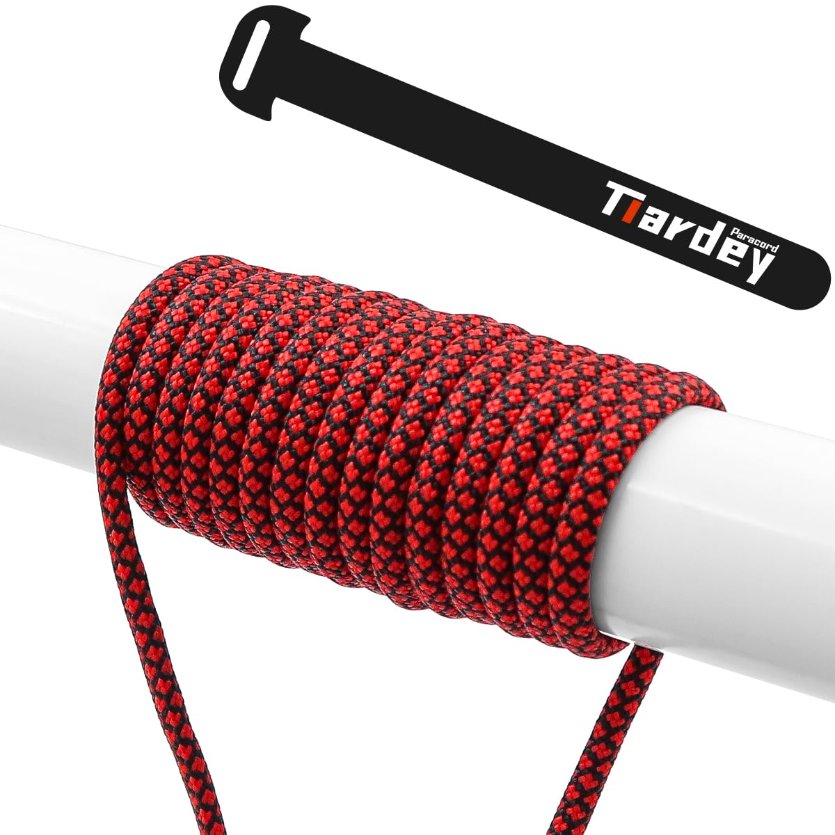 Tiardey PRN-193 Paracord 4mm 100ft (31m) 9 Core Strand,Tear-resistant,Nylon Cord,Mil Spec Type III Paracord,Holds up to 250kg for Outdoor Survival Camping