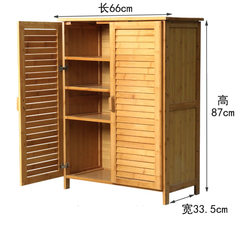 Mcuwehgfet Wooden Shoe Cabinet Simple Multi Shoe Rack Bamboo Shoe
