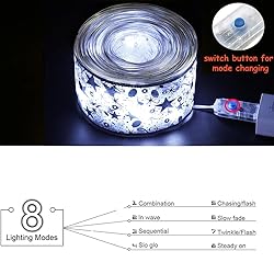 GIHOO Christmas Tree Decorations String Lights 32ft