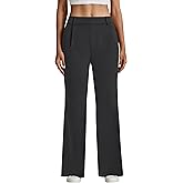 SEAJOJO Dress Pants Women High Waisted, Straight Business Casual Trousers Stretchy Work Slacks with Pockets