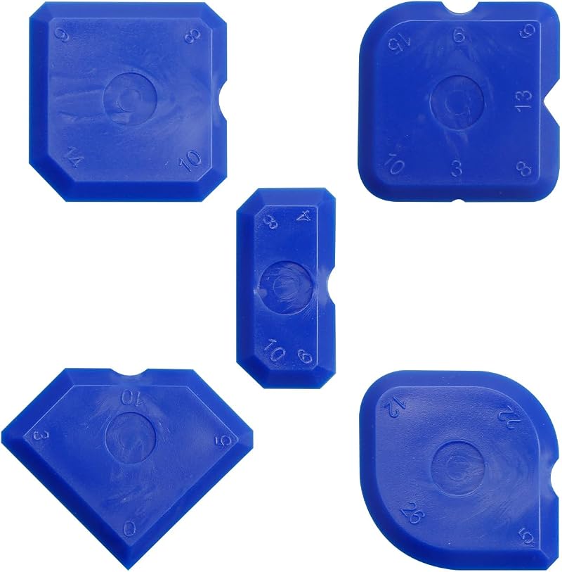 5 Pcs Caulk Tool Kit Grout Smoother Applicator Kitchen Bathroom